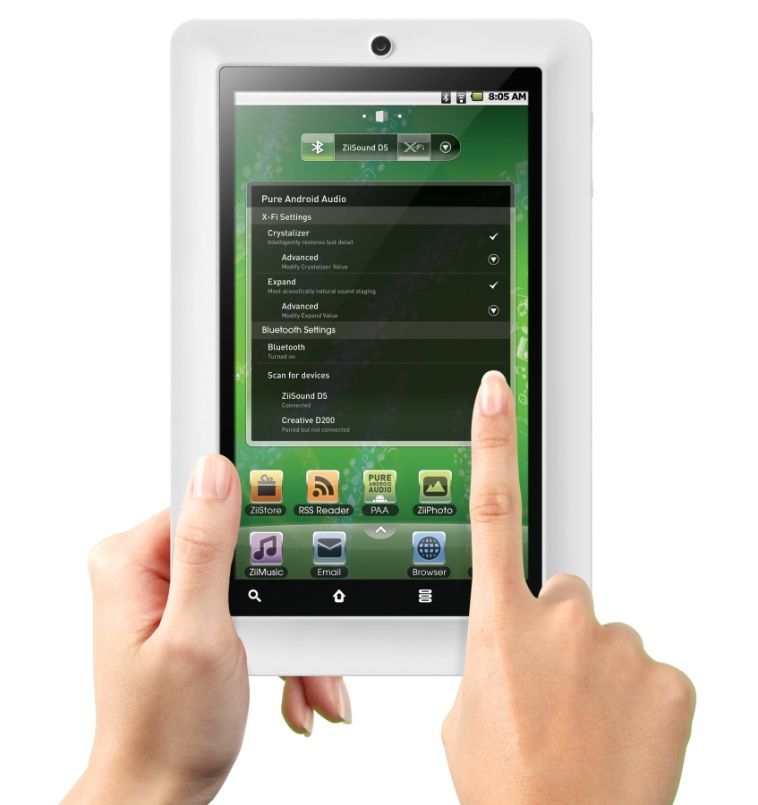 Bedienung des Ziio 7